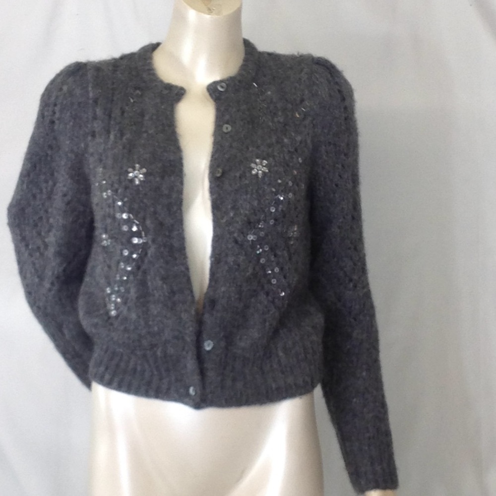 Zara Sequin Gray Sweater